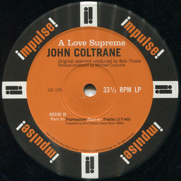 John Coltrane : A Love Supreme (LP, Album, RE, RM)