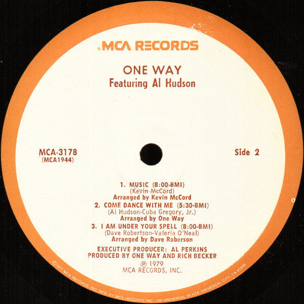 One Way Featuring Al Hudson : One Way Featuring Al Hudson (LP, Album, Pin)