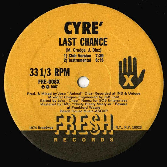 Cyré : Last Chance (12")