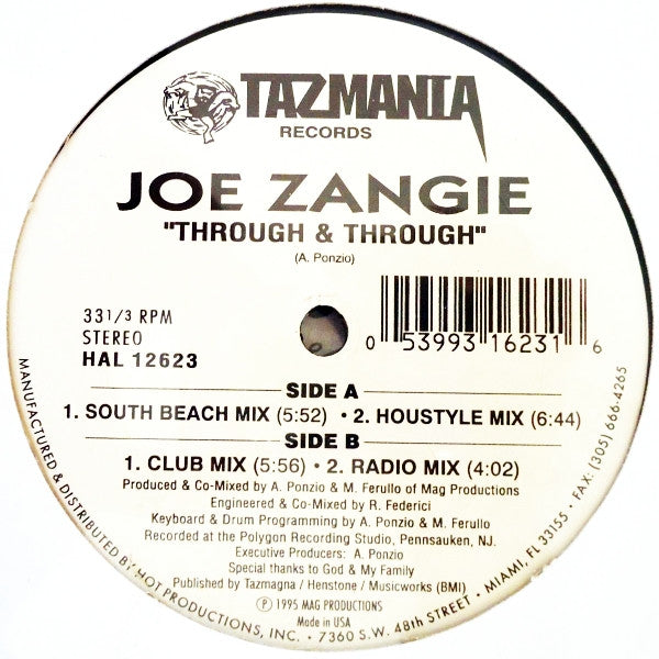 Joe Zangie : Through & Through (12")