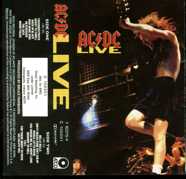 AC/DC : Live (Cass, Album, Club, BMG)