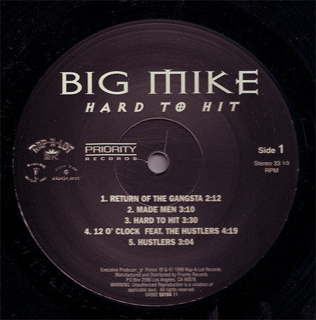 Big Mike (3) : Hard To Hit (2xLP, Album)