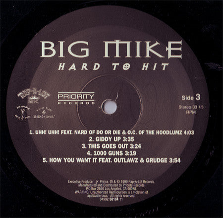 Big Mike (3) : Hard To Hit (2xLP, Album)