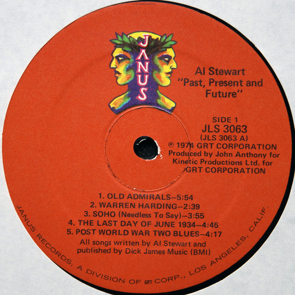 Al Stewart : Past, Present And Future (LP, Album, RP)