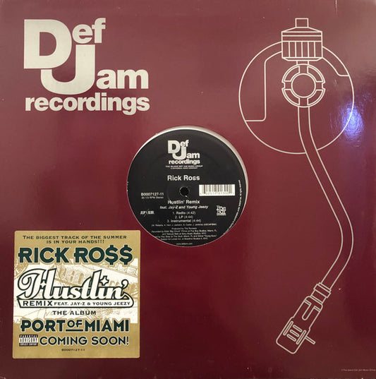 Rick Ross Feat. Jay-Z & Young Jeezy : Hustlin' (Remix) (12")