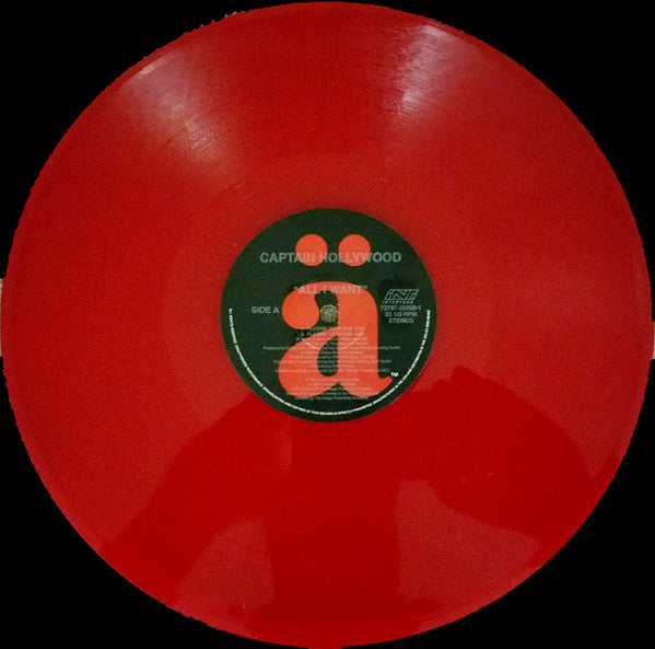 Captain Hollywood Project : All I Want (12", Ltd, Red)