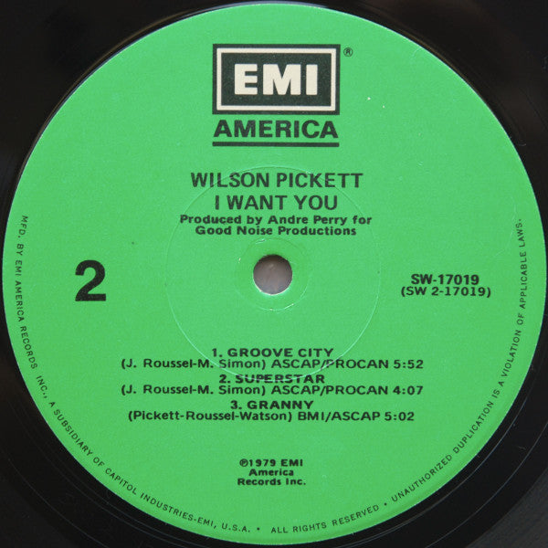 Wilson Pickett : I Want You (LP, Album, Los)
