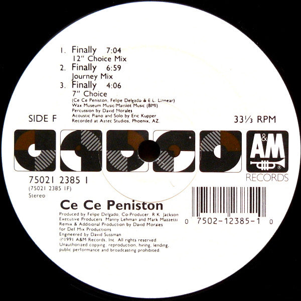 Ce Ce Peniston : Finally (12")