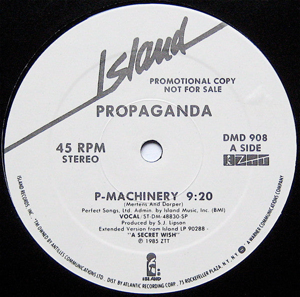 Propaganda : P-Machinery (12", Promo)