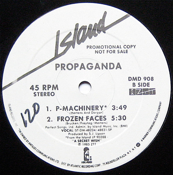 Propaganda : P-Machinery (12", Promo)