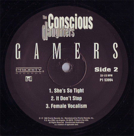 The Conscious Daughters : Gamers (2xLP, Album)