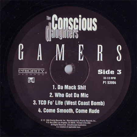 The Conscious Daughters : Gamers (2xLP, Album)