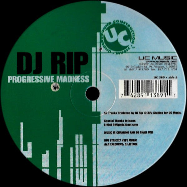 DJ Rip : Progressive Madness (12")