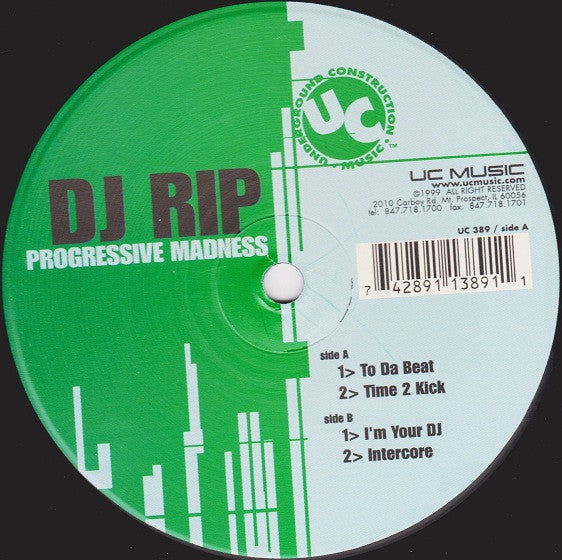DJ Rip : Progressive Madness (12")
