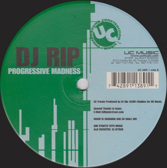 DJ Rip : Progressive Madness (12")