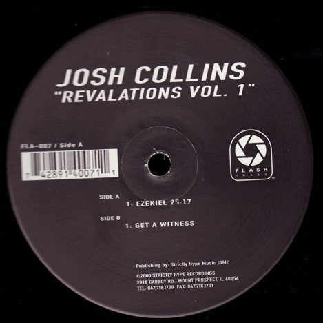 Joshua Collins : Revalations Vol.1 (12")