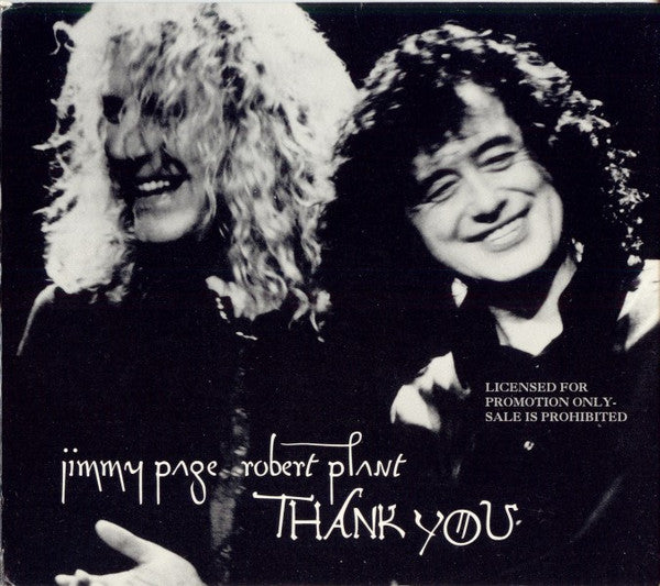 Jimmy Page & Robert Plant : Thank You (CD, Single, Promo, dig)