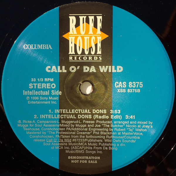 Call O' Da Wild : Ruffturrain / Intellectual Dons (12", Promo)