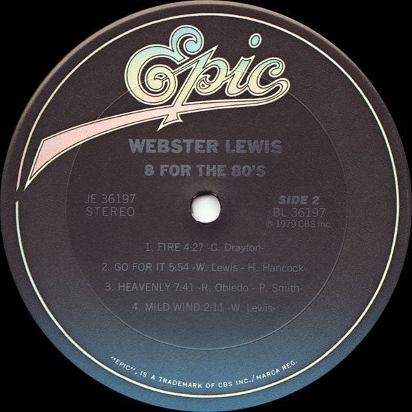 Webster Lewis : 8 For The 80's (LP, Album)