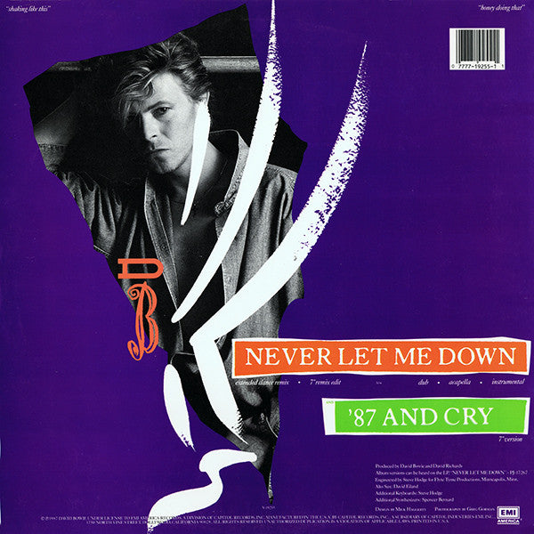 David Bowie : Never Let Me Down (Extended Dance Remix) (12")