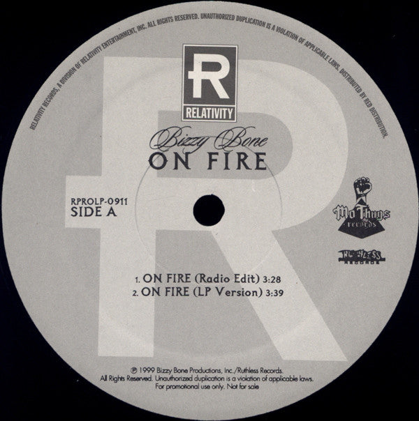 Bizzy Bone : On Fire (12", Promo)