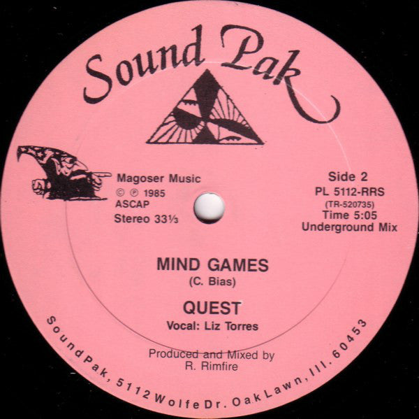 Quest (9) : Mind Games (12")