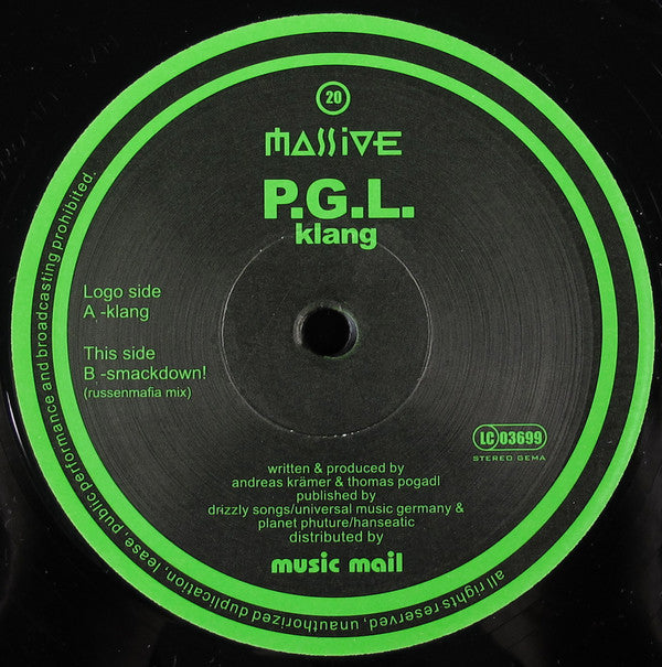 P.G.L. : Klang (12")