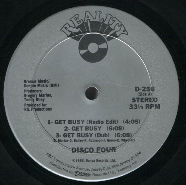 Disco Four : Get Busy / Stomp, Stomp, Clap (12")