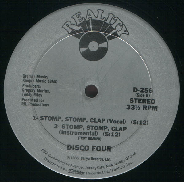 Disco Four : Get Busy / Stomp, Stomp, Clap (12")