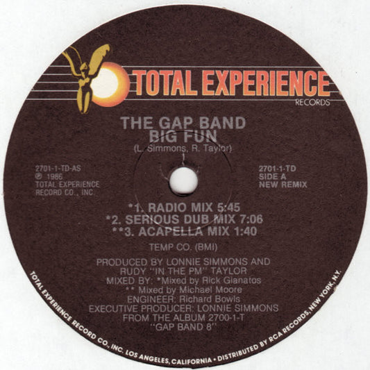 The Gap Band : Big Fun (New Remix) (12")