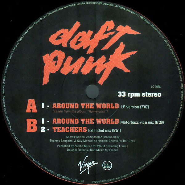 Daft Punk : Around The World (12", Single, MPO)