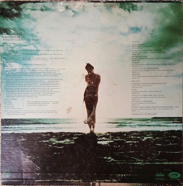 Glen Campbell : Galveston (LP, Album, Jac)