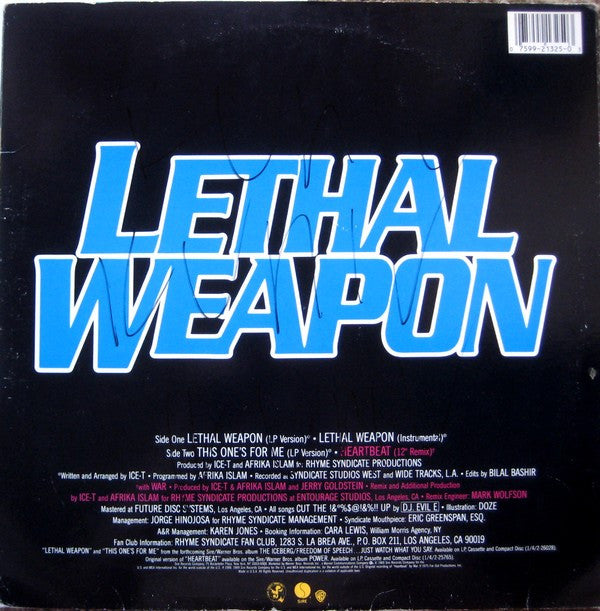 Ice-T : Lethal Weapon (12", Maxi)