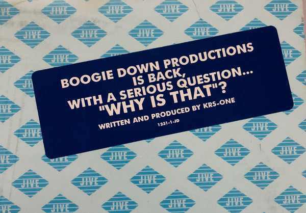 Boogie Down Productions : Why Is That? (12", Promo)