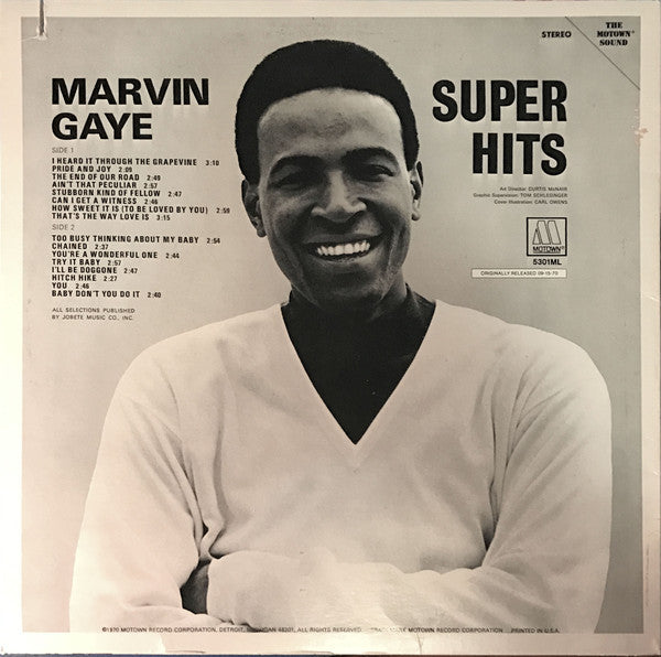 Marvin Gaye : Super Hits (LP, Comp, RE)