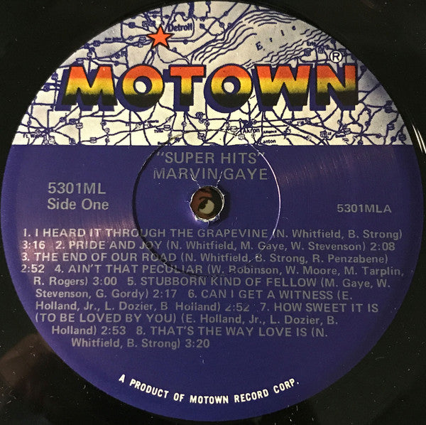 Marvin Gaye : Super Hits (LP, Comp, RE)